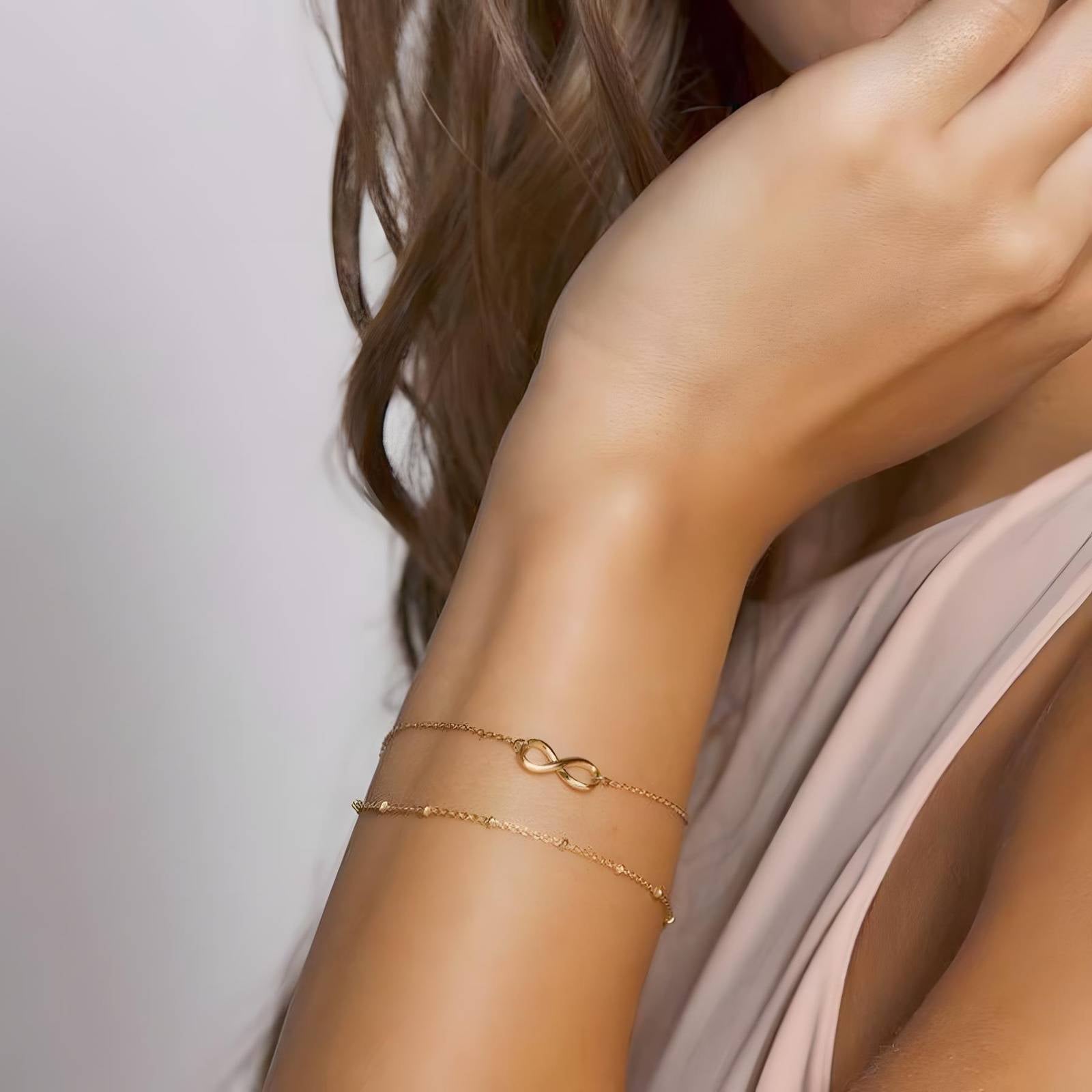 18K gold plated Stainless steel bracelet - zemarajewelry