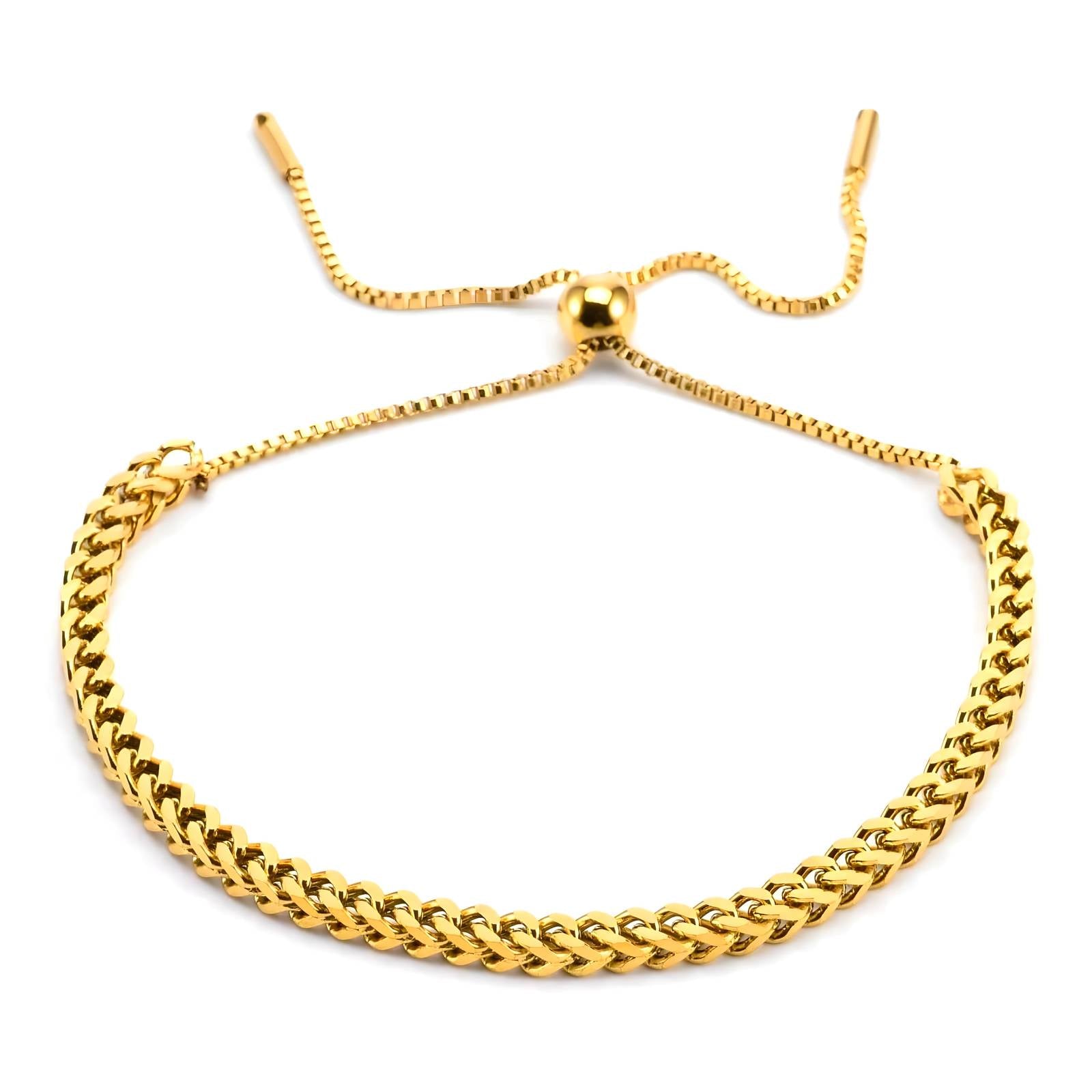 18K gold plated Stainless steel bracelet - zemarajewelry