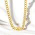 18K gold plated Stainless steel necklace - zemarajewelry