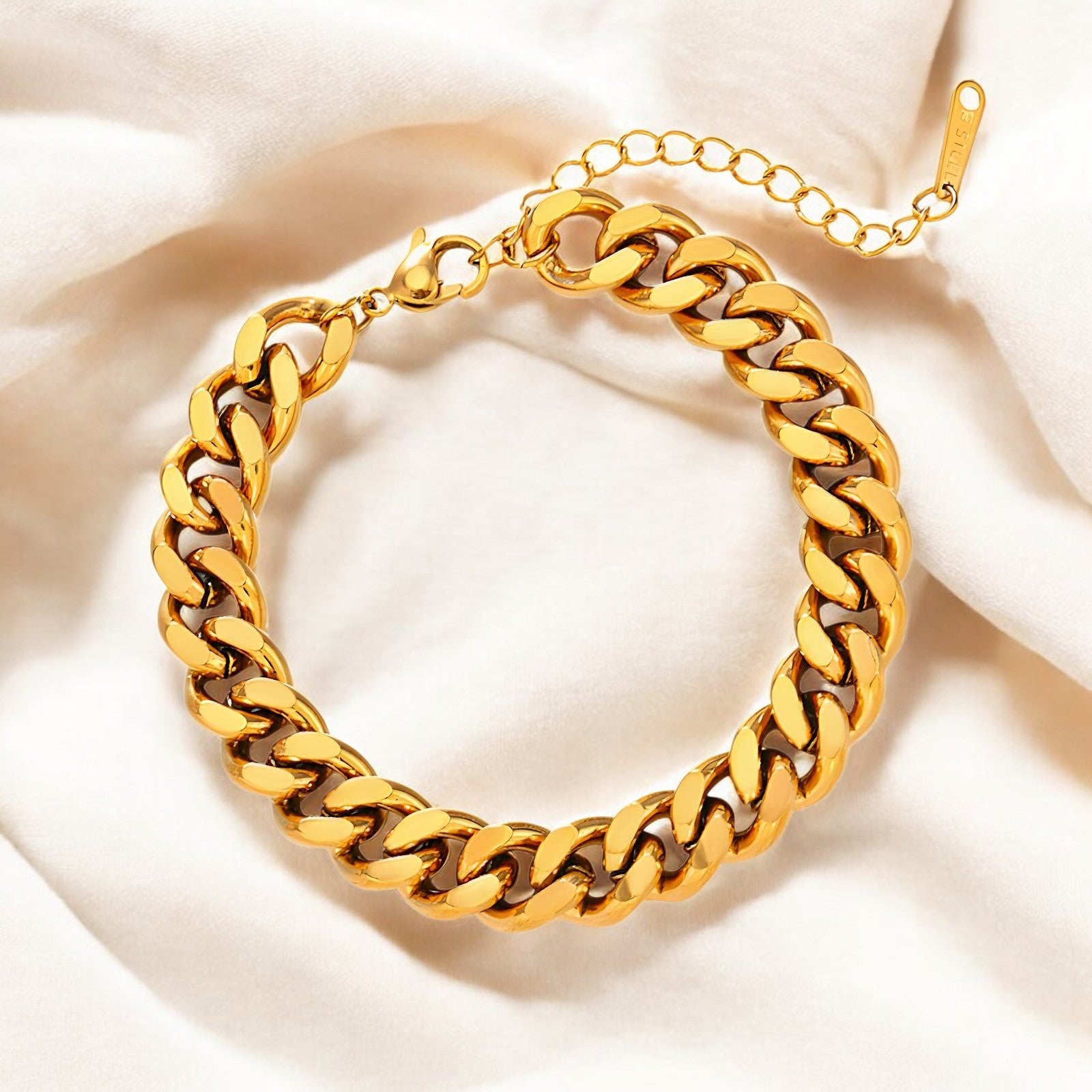 18K gold plated Stainless steel bracelet - zemarajewelry