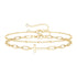 18K gold plated Stainless steel "Crosses" bracelet, Intensity - zemarajewelry