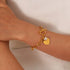 18K gold plated Stainless steel "Hearts" bracelet - zemarajewelry