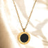 18K gold plated Stainless steel necklace - zemarajewelry