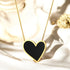 18K gold plated Stainless steel "Heart" necklace - zemarajewelry