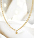 18K gold plated Stainless steel necklace - zemarajewelry