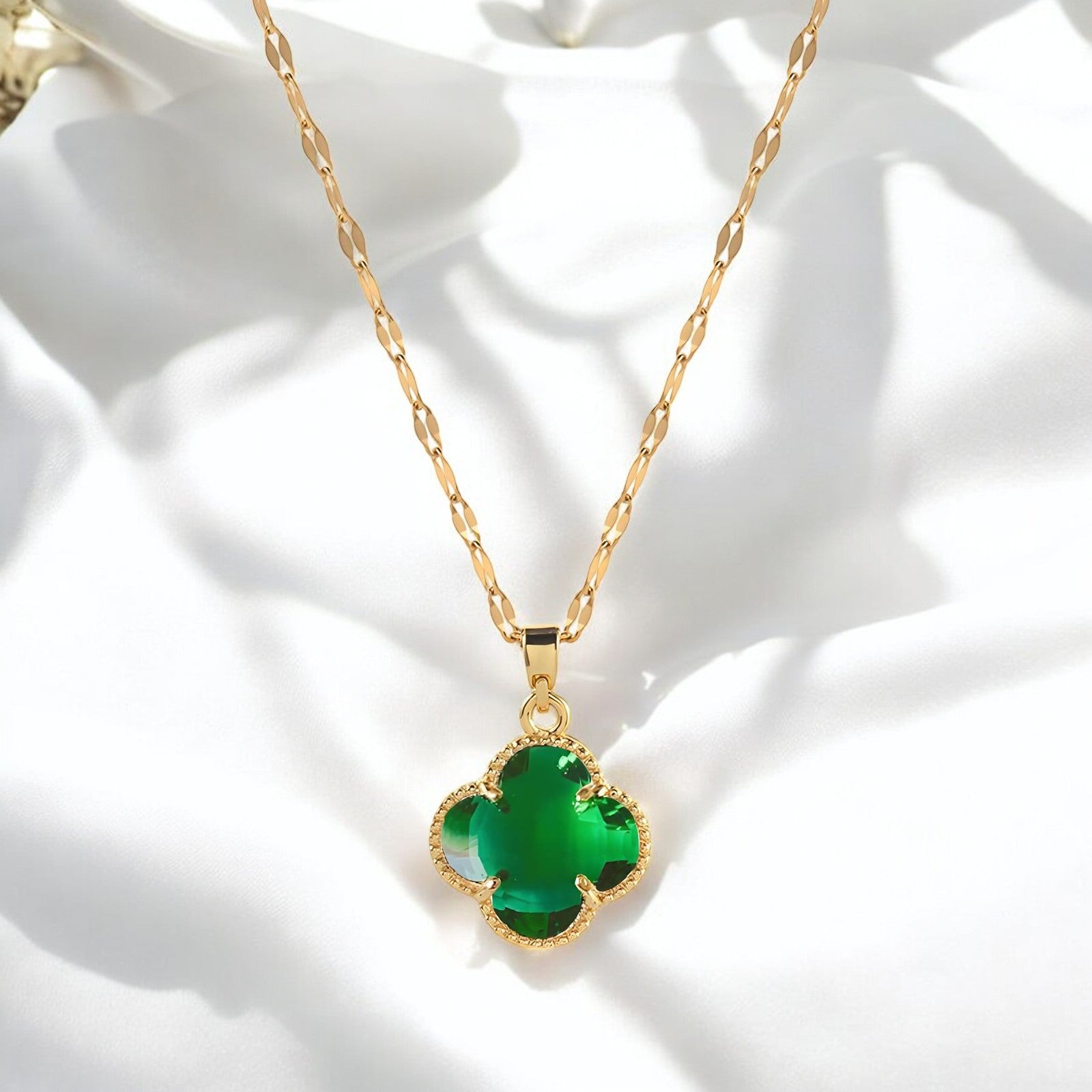 18K gold plated Stainless steel necklace - zemarajewelry
