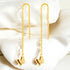 18K gold plated Stainless steel "Butterflies" earrings - zemarajewelry