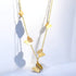 18K gold plated Stainless steel "Butterflies" necklace - zemarajewelry