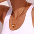 18K gold plated Stainless steel necklace - zemarajewelry