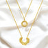 18K gold plated Stainless steel necklace - zemarajewelry