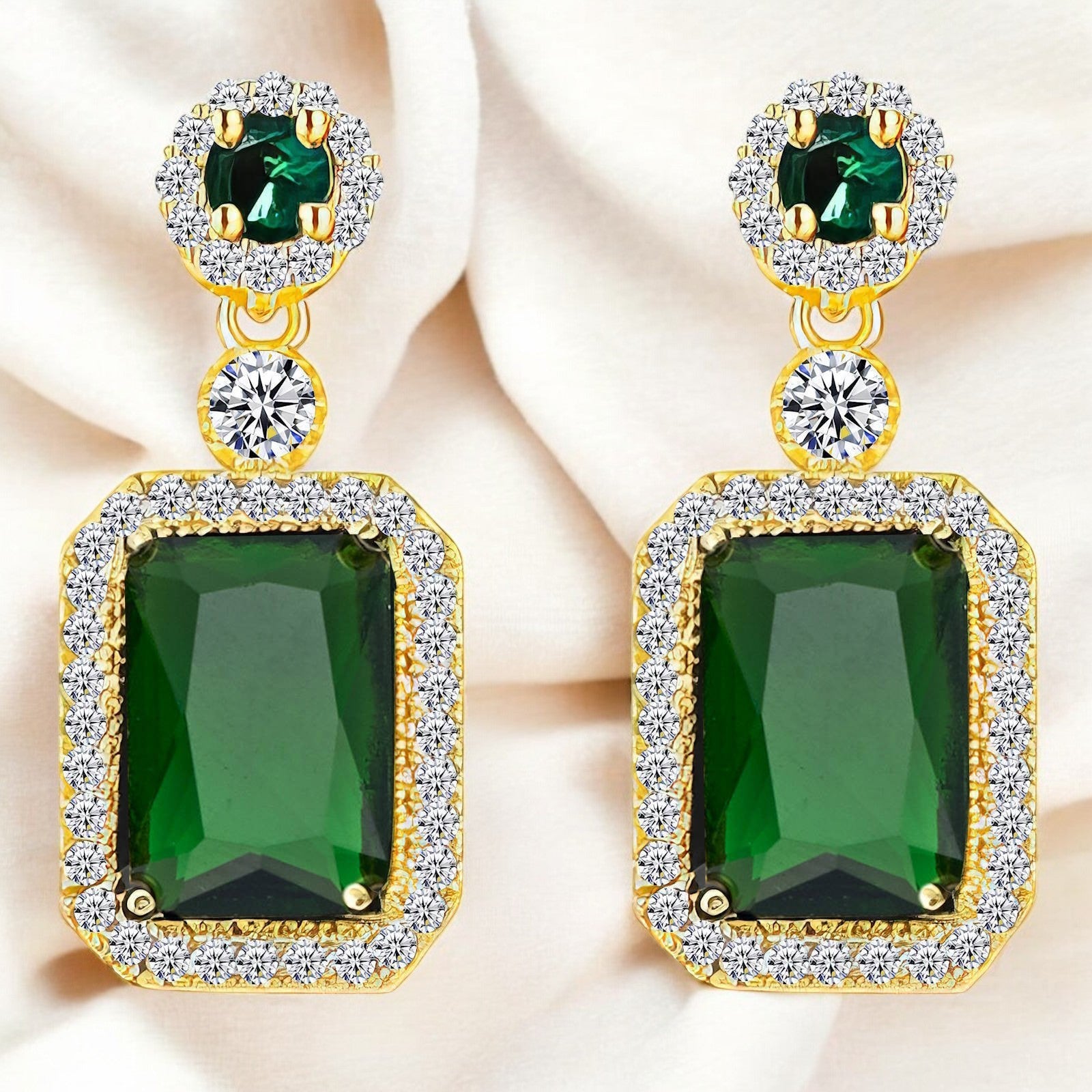18K gold plated Stainless steel earrings - zemarajewelry
