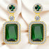 18K gold plated Stainless steel earrings - zemarajewelry