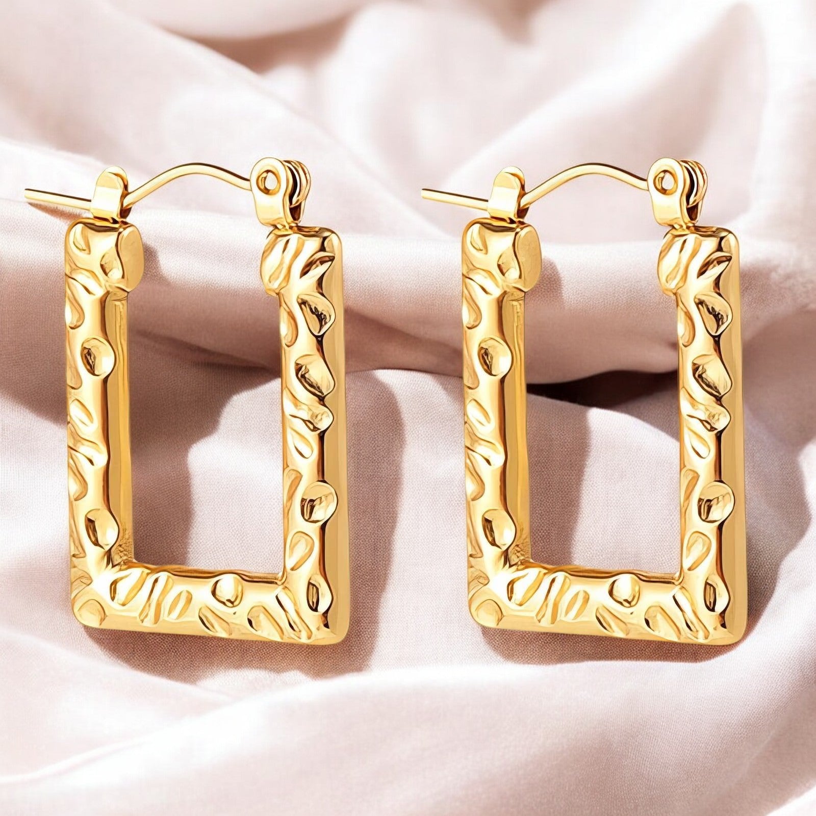 18K gold plated Stainless steel earrings - zemarajewelry