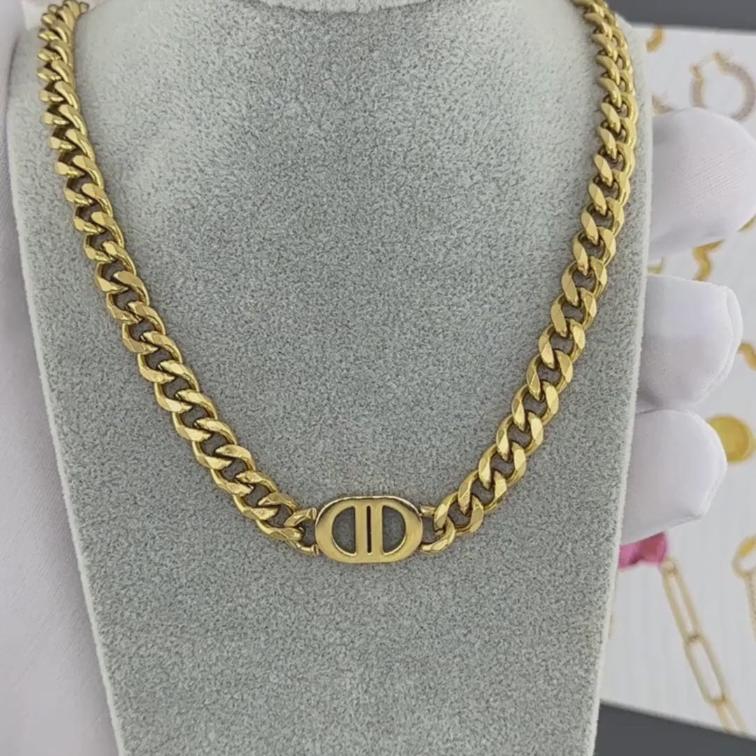 18K gold plated Stainless steel necklace