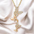 18K Gold - Plated Butterfly Necklace - zemarajewelry