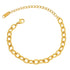 18K gold plated Stainless steel bracelet - zemarajewelry