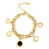 18K gold plated Stainless steel bracelet - zemarajewelry