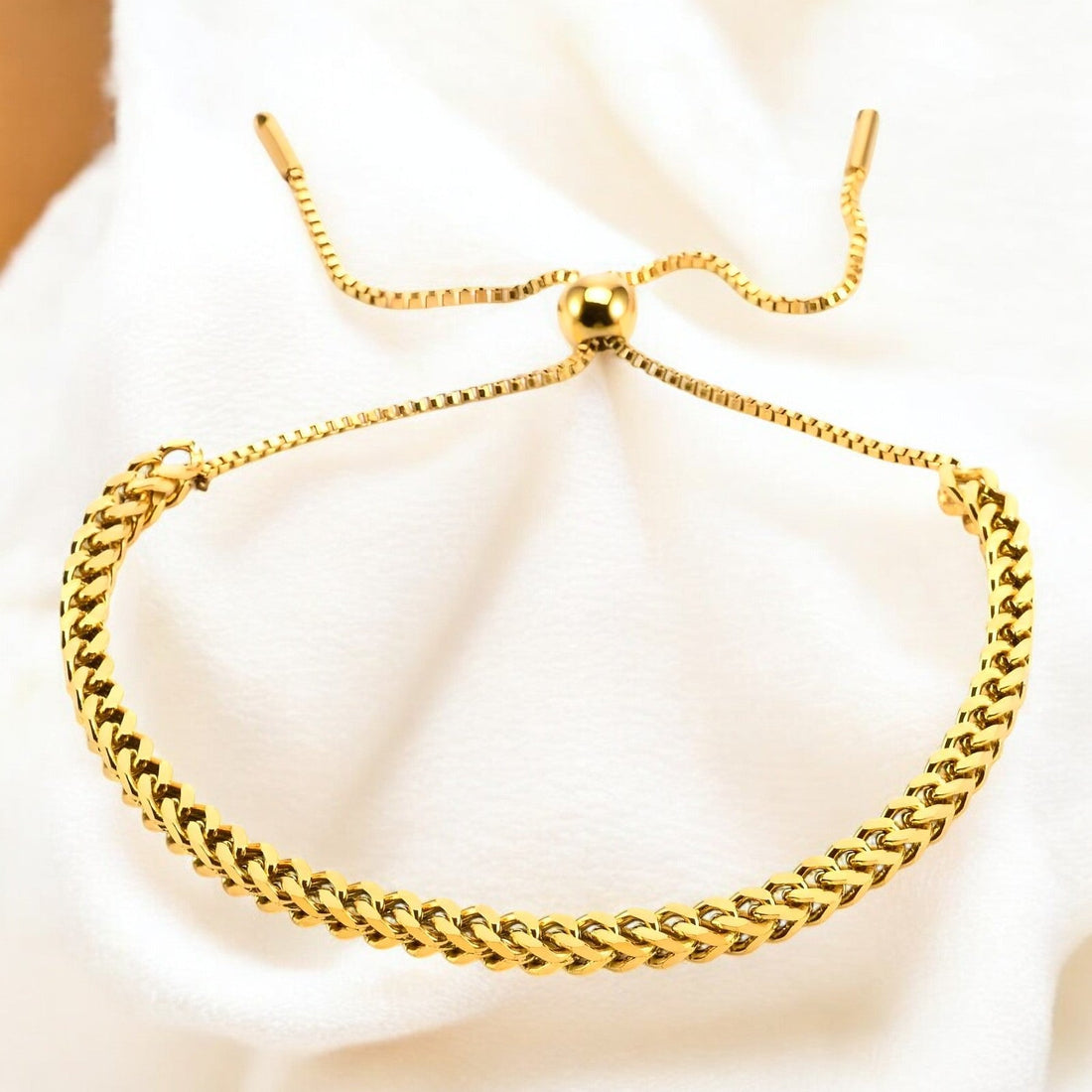 18K gold plated Stainless steel bracelet - zemarajewelry
