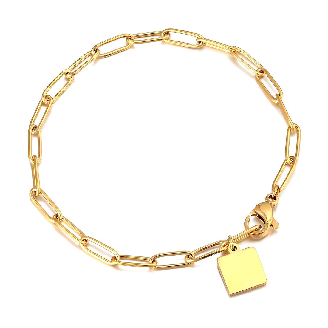 18K gold plated Stainless steel bracelet, Intensity - zemarajewelry