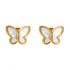 18K gold plated Stainless steel "Butterflies" earrings - zemarajewelry