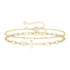 18K gold plated Stainless steel "Crosses" bracelet - zemarajewelry