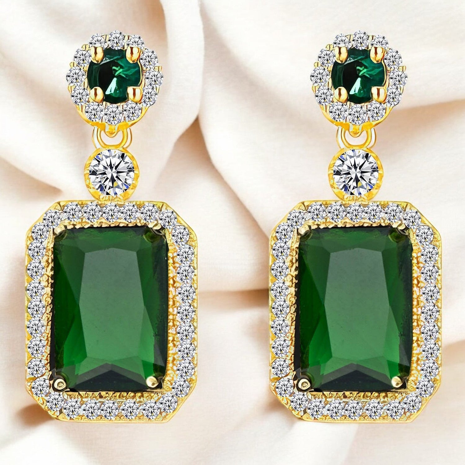 18K gold plated Stainless steel earrings - zemarajewelry