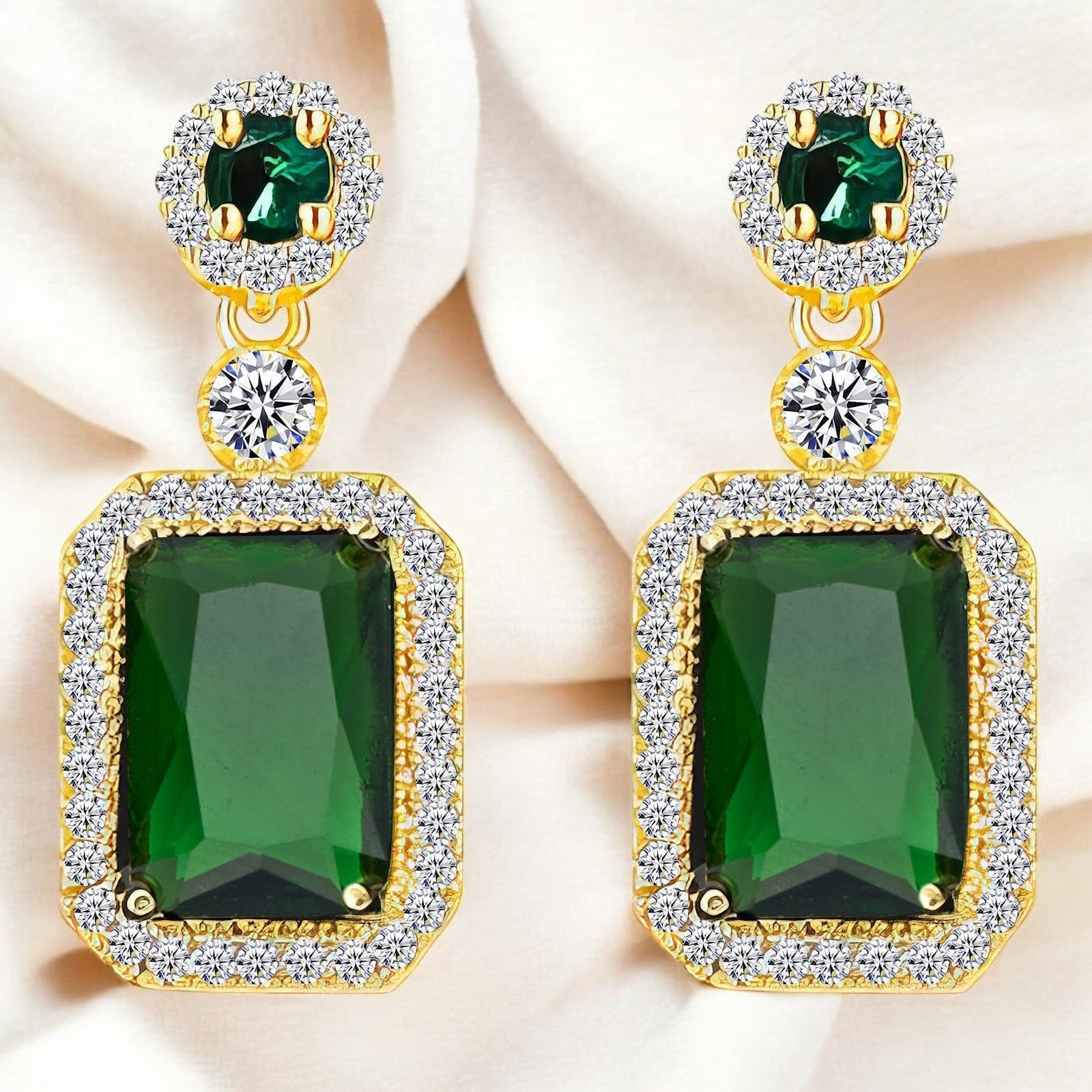 18K gold plated Stainless steel earrings - zemarajewelry