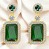 18K gold plated Stainless steel earrings - zemarajewelry