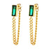 18K gold plated Stainless steel earrings, Intensity - zemarajewelry