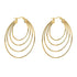 18K gold plated Stainless steel earrings, Intensity - zemarajewelry