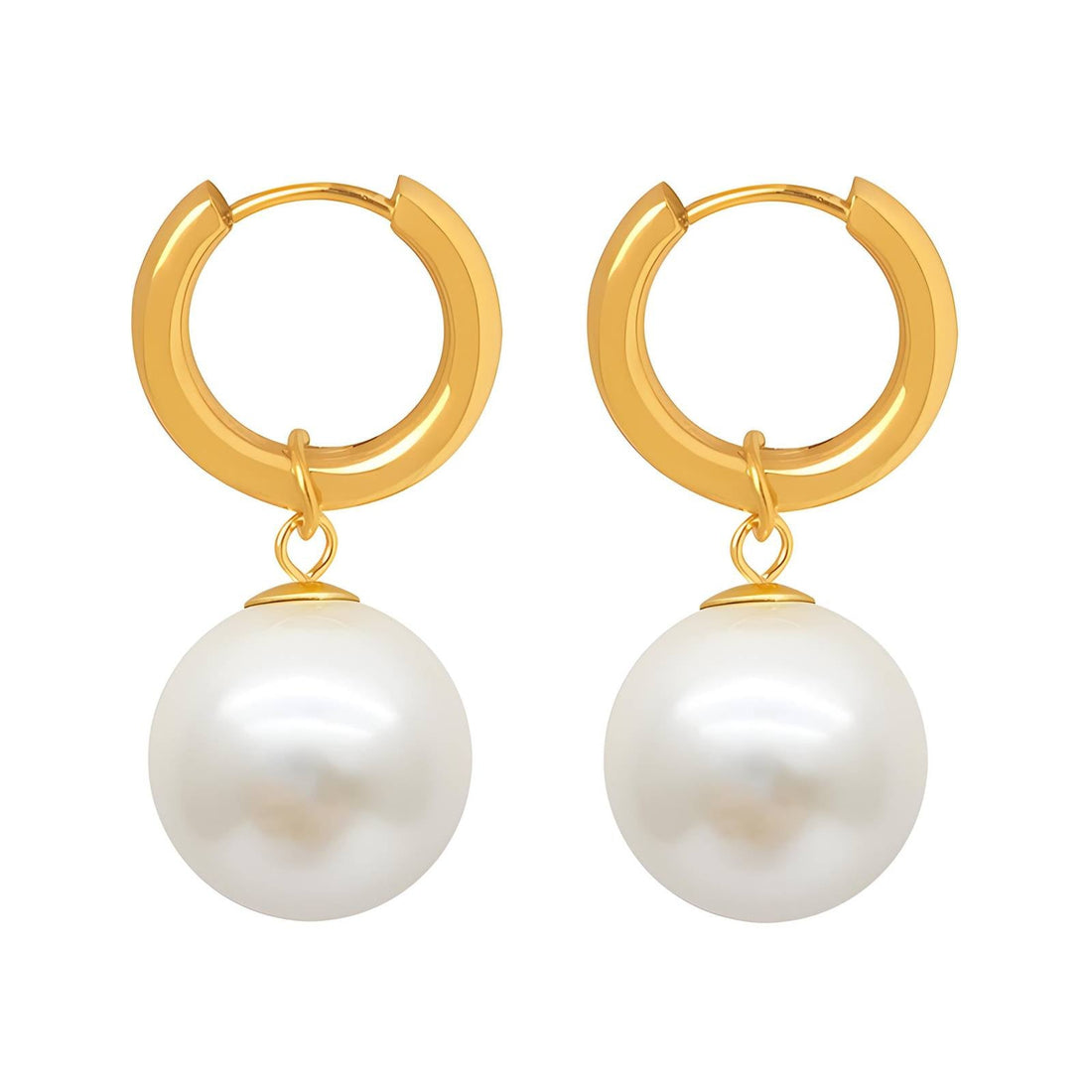18K gold plated Stainless steel earrings, Intensity - zemarajewelry