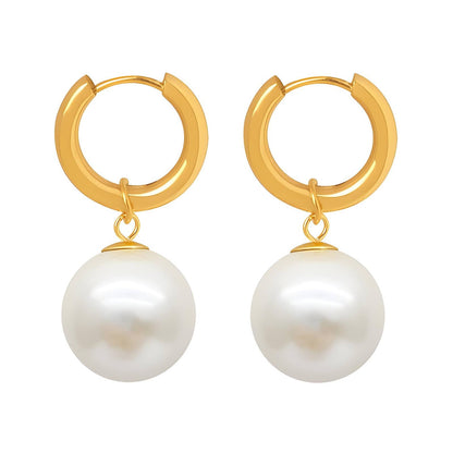 18K gold plated Stainless steel earrings, Intensity - zemarajewelry