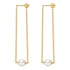 18K gold plated Stainless steel earrings, Intensity - zemarajewelry
