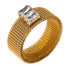 18K gold plated Stainless steel finger ring - zemarajewelry