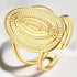 18K gold plated Stainless steel finger ring - zemarajewelry