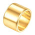 18K gold plated Stainless steel finger ring, Intensity - zemarajewelry