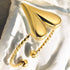 18K gold plated Stainless steel "Heart" finger ring - zemarajewelry