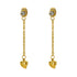 18K gold plated Stainless steel "Hearts" earrings - zemarajewelry