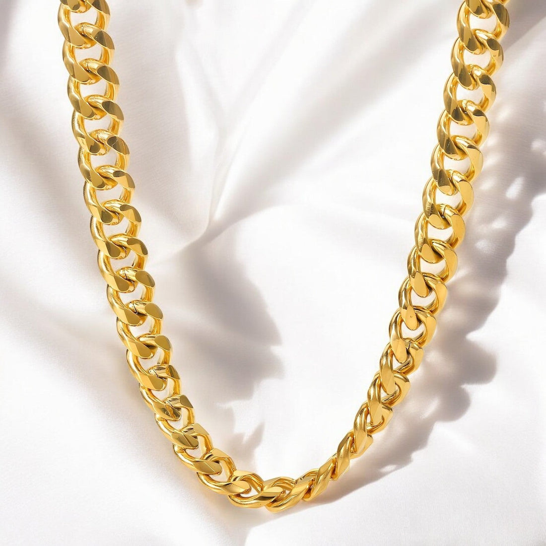 18K gold plated Stainless steel necklace - zemarajewelry