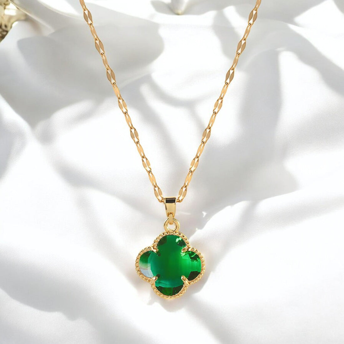 18K gold plated Stainless steel necklace - zemarajewelry