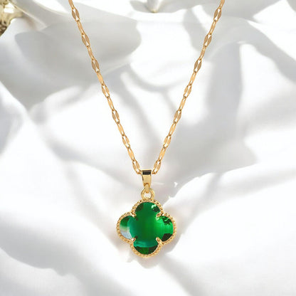 18K gold plated Stainless steel necklace - zemarajewelry