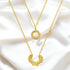 18K gold plated Stainless steel necklace - zemarajewelry