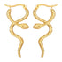 18K gold plated Stainless steel "Snakes" earrings - zemarajewelry