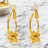 18K gold plated Stainless steel "Stars" earrings - zemarajewelry