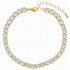 18K gold plated Stainless steel "Tennis" bracelet, Intensity - zemarajewelry