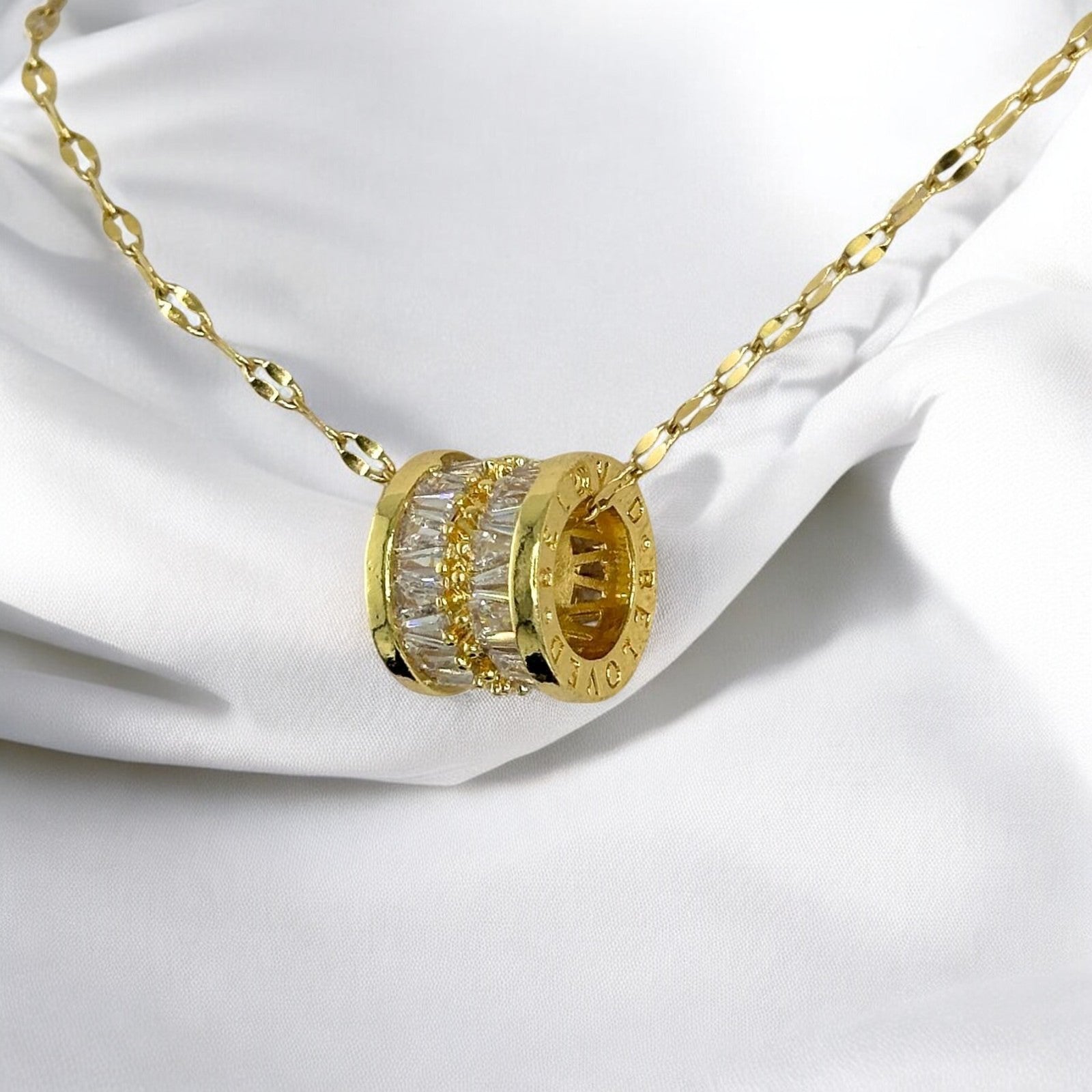 18K gold plated Stainless steel necklace - zemarajewelry