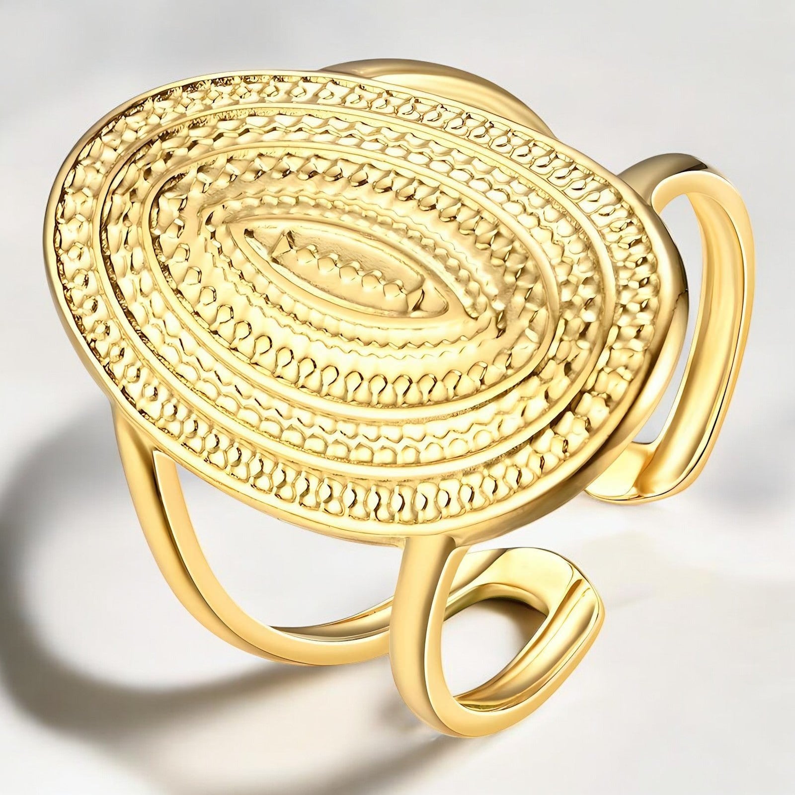 18K gold plated Stainless steel finger ring