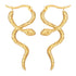 18K gold plated Stainless steel "Snakes" earrings, Intensity - zemarajewelry