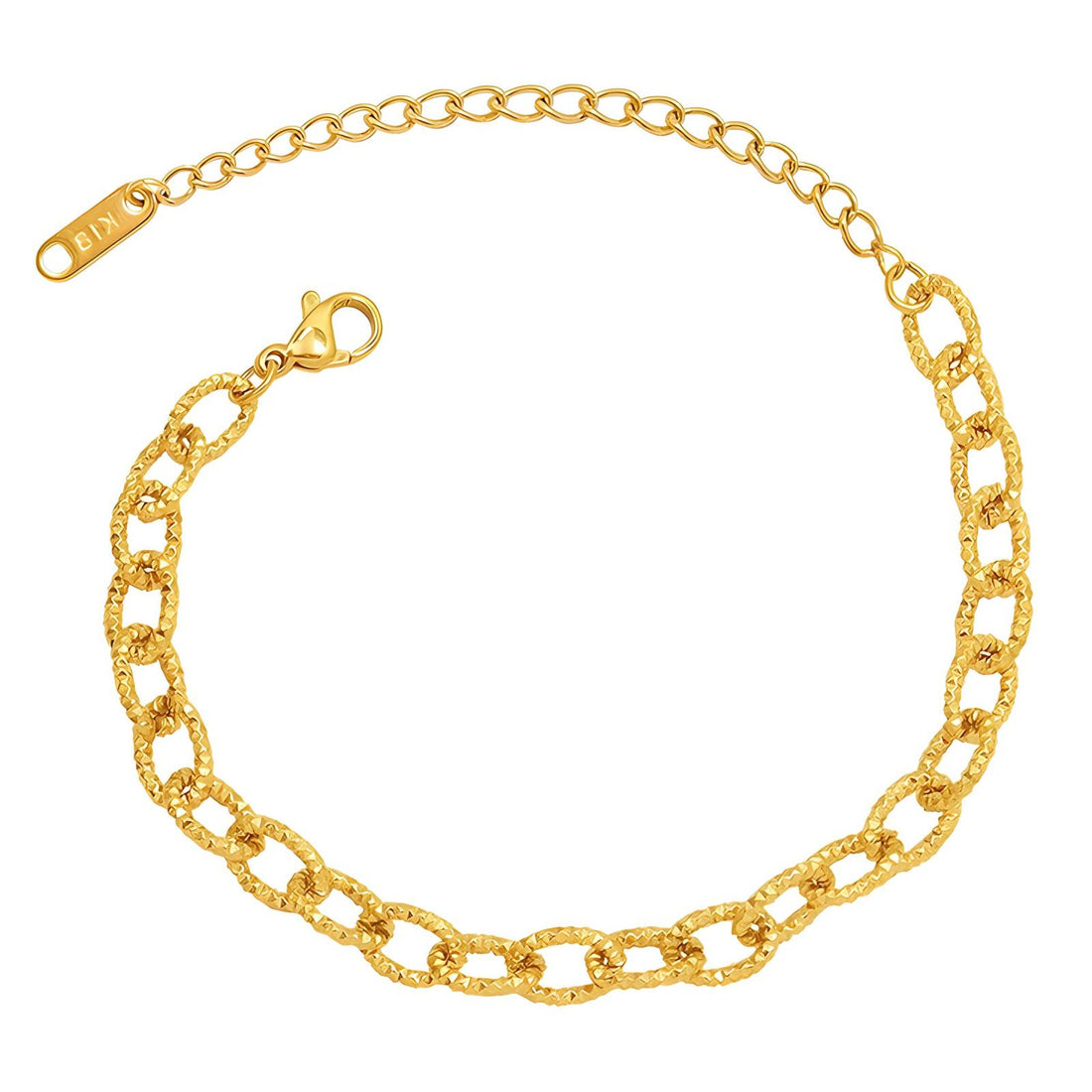 18K gold plated Stainless steel bracelet, Intensity - zemarajewelry