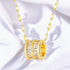18K gold plated Stainless steel necklace - zemarajewelry